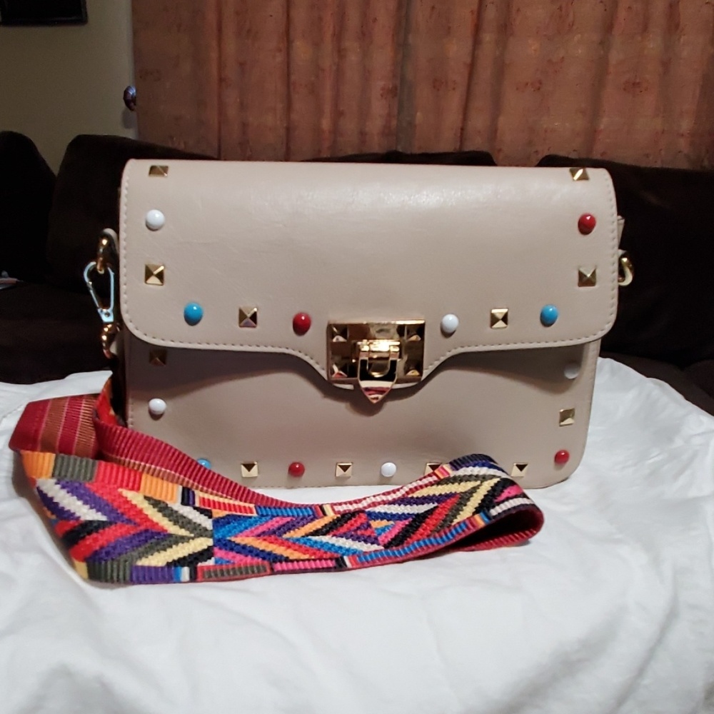 Genuine leather crossbody purse,